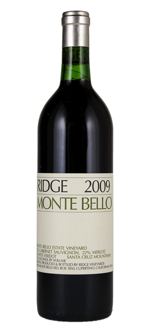 Monte Bello, Santa Cruz (98+ Parker) Ridge Vineyards 2009