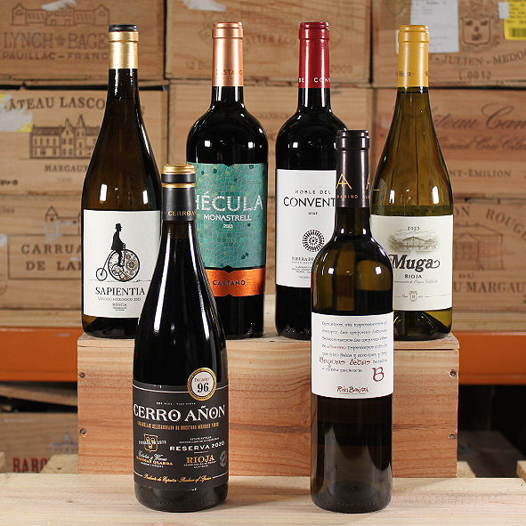 ¡Viva España!, Mixed wine case, 6 Spanish regional wines, £57.00